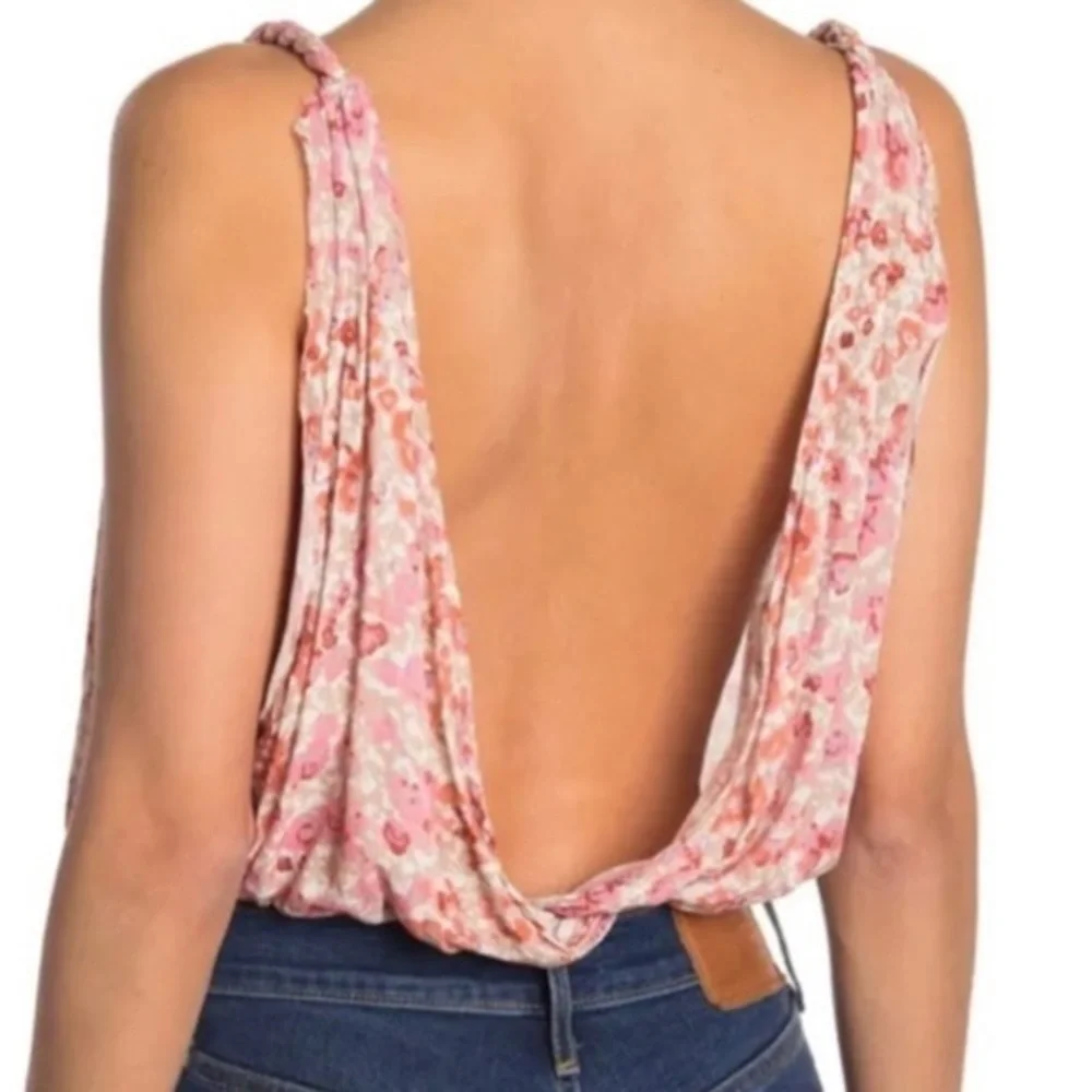 Free People Siren Song Bodysuit in Ivory Combo Sz XS NWT 78$